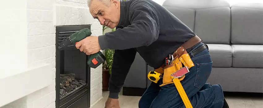New Indoor Fireplace Installation in Oshkosh, Wisconsin